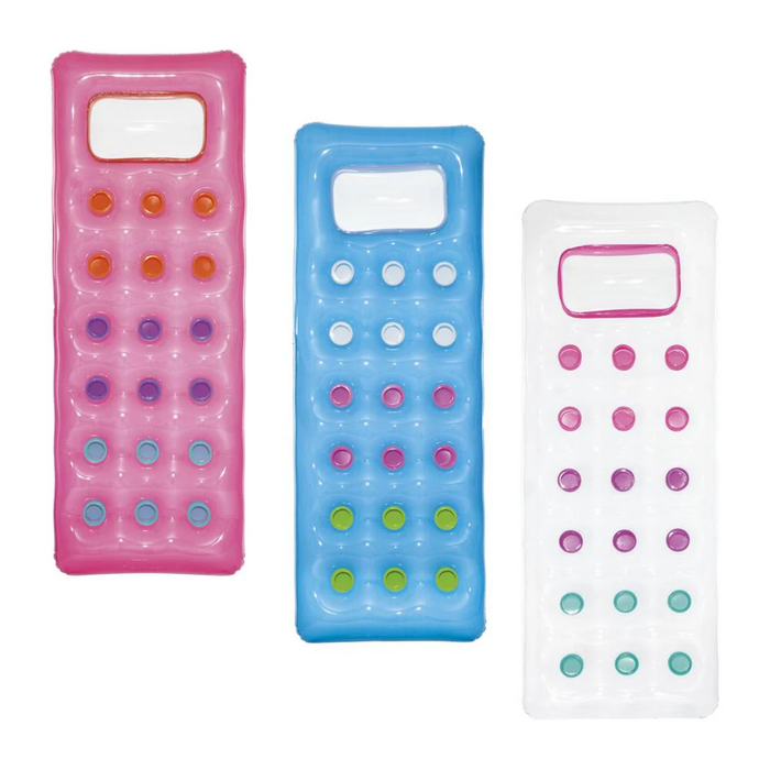 Colchoneta Reposera Inflable Fashion Con Vista 188 x 71 cm