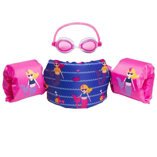 Kit Flotador De Brazo + Lentes De Agua 1-3 Años Niña - Vadell cl