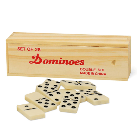 Juego De Domino Caja De Madera Edición de Viaje