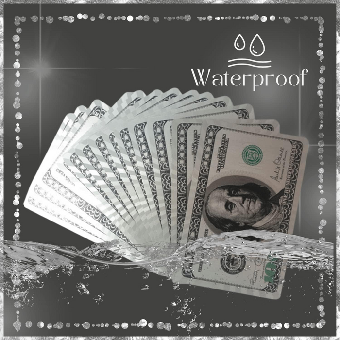 Juego De Naipes a Prueba de Agua Plateados