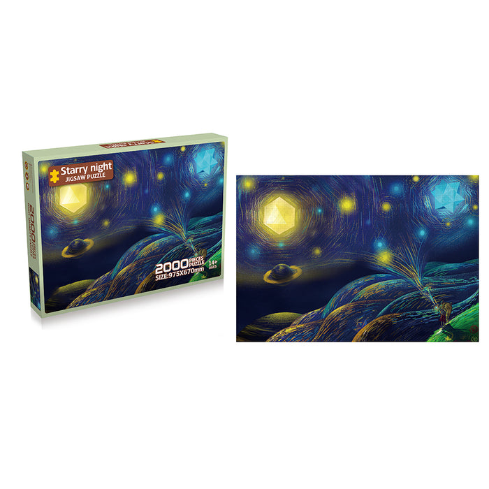 Puzzle 2000 Piezas Foto De Noche Estrellada