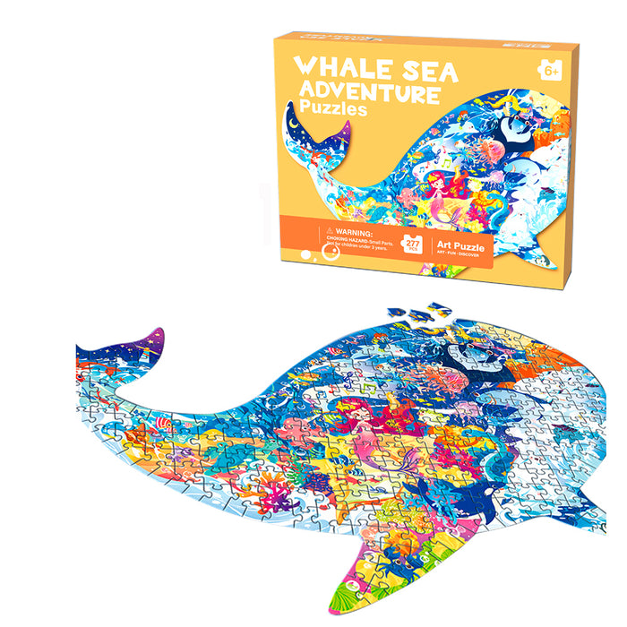 Puzzle Infantil 277 Piezas Aventuras En Mar De Ballenas