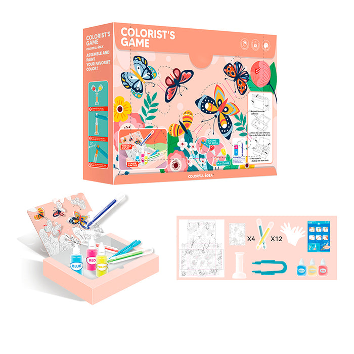 Set Para Armar Y Pintar Una Caja Con Mariposas