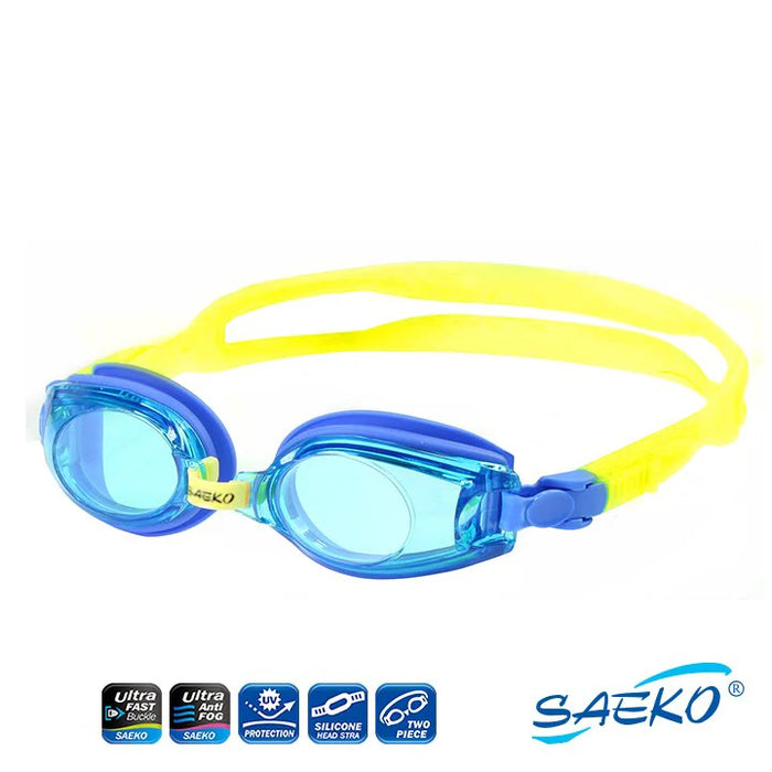 ANTEOJO NATACION SAEKO S5A JUNIOR AMARILLO/AZUL