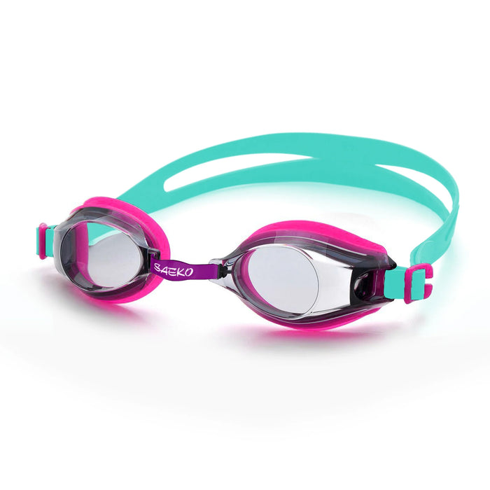 ANTEOJO NATACION SAEKO KA04 PURPURA Y VERDE
