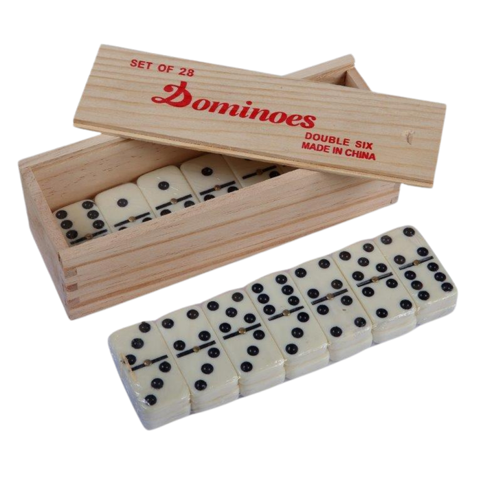Juego de Dominó Caja de Madera