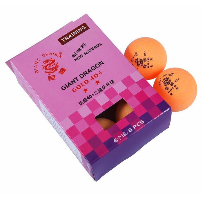 Pelotas De Ping Pong 2 Estrellas Naranjo (6 Pelotas) Giant Dragon - Vadell cl