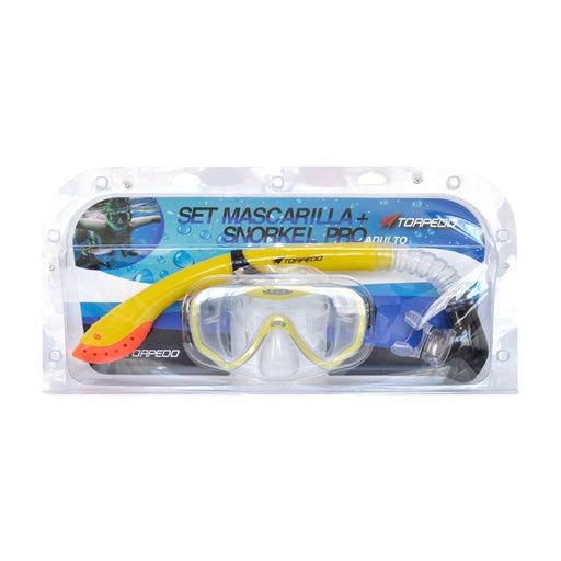 Set Snorkel Torpedo Pro Adulto Amarillo Fluor - Vadell cl
