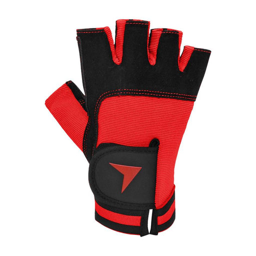 Guante Fitness Torpedo Cuero Spandex Negro-Rojo T/XL - Vadell cl