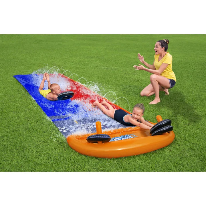 Deslizador Doble Inflabe con aros de carrera BestWay 488 cm - Vadell cl