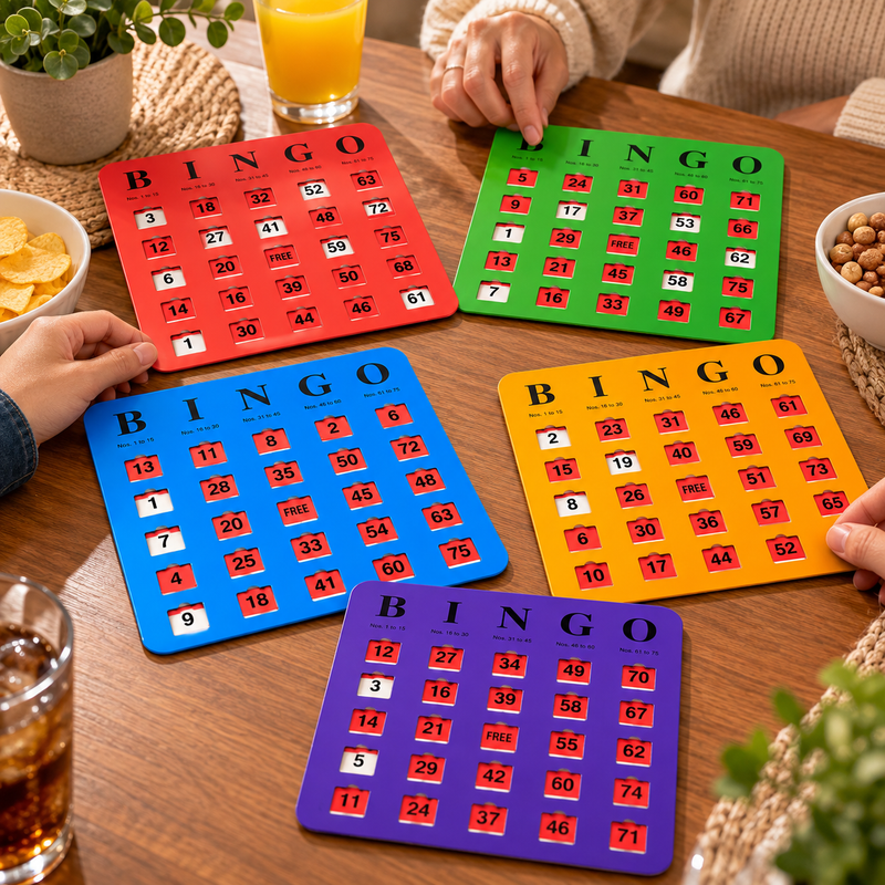 Set de Cartones de Bingo de Papel – 5 Unidades