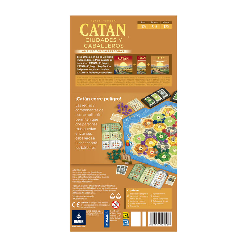 Catan Ciudades y Caballeros Ampliación 5-6 Jugadores