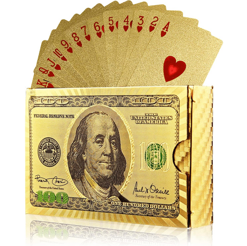 Mazo de Cartas Dorado 24K a Prueba de Agua - Vadell cl