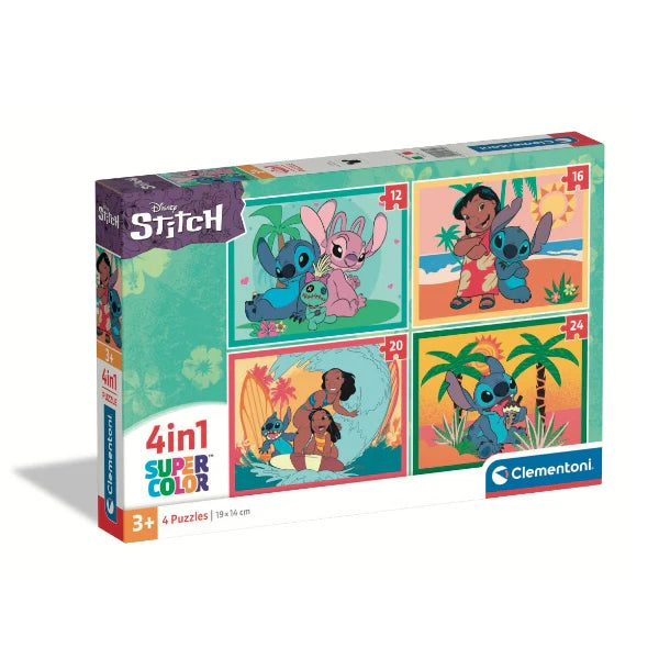 Puzzles 4 en 1 Lilo y Stitch