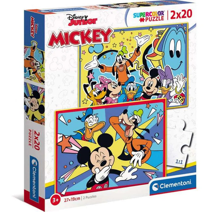Puzzles 20 piezas 2 en 1 Mickey