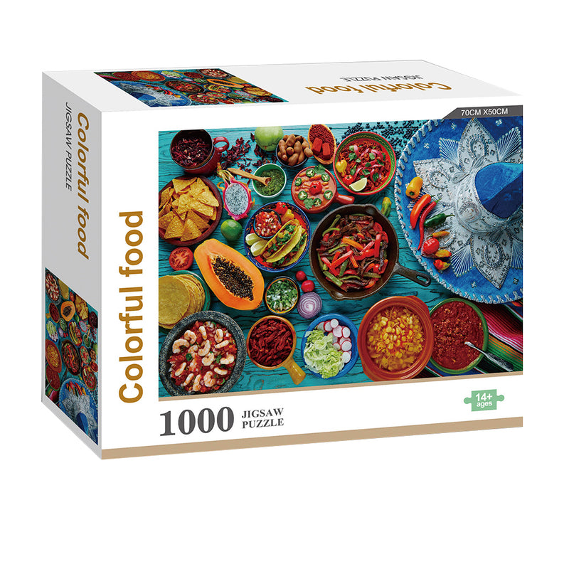 Puzzle 1000 Piezas Foto Comida Mexicana Colorida