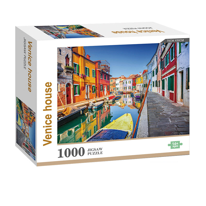 Puzzle 1000 Piezas Paisaje Casas En Venecia Italia