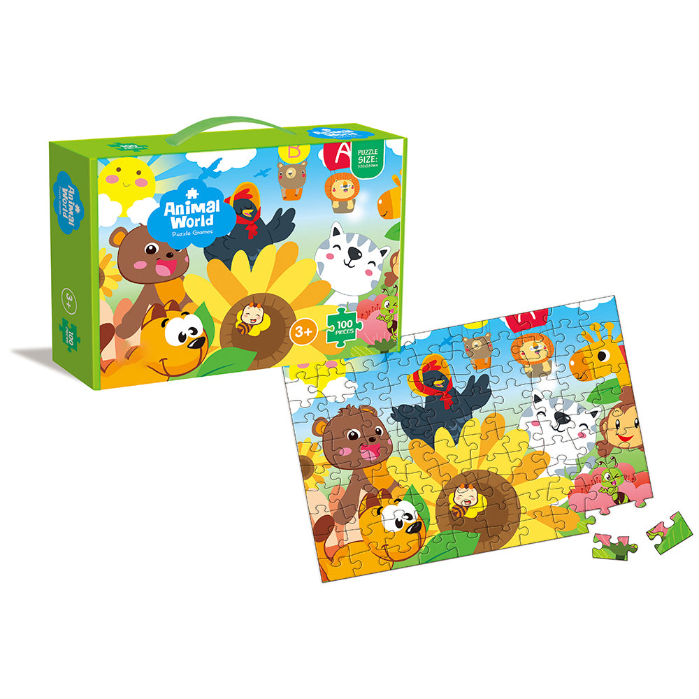 Educa – Puzzle Infantil De 100 Piezas: Perritos Adorables, Medidas 40 X 28 Cm, Recomendado A Partir De 6 Años, Tintas Vegetales