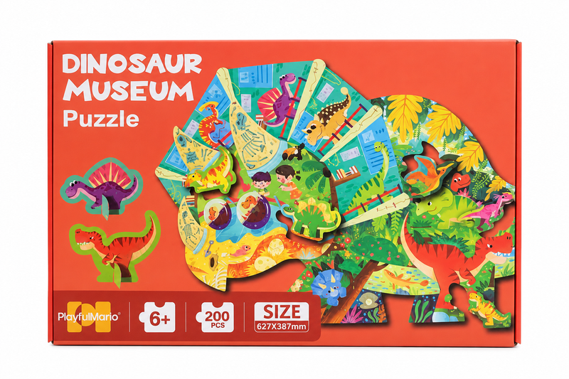 Puzzle Infantil Museo de dinosaurio 200 PCS