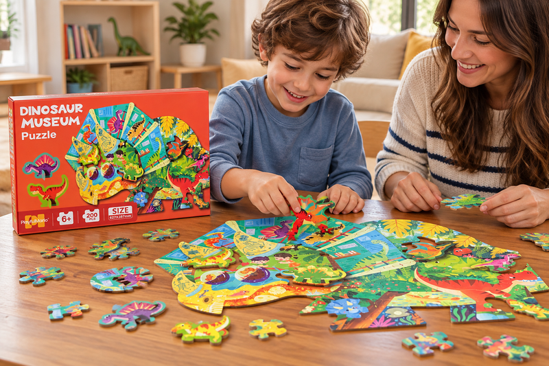 Puzzle Infantil Museo de dinosaurio 200 PCS