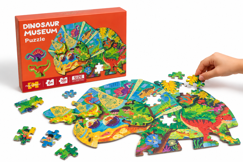 Puzzle Infantil Museo de dinosaurio 200 PCS