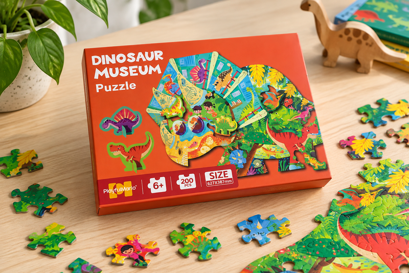 Puzzle Infantil Museo de dinosaurio 200 PCS