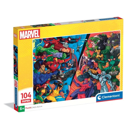 Puzzle Marvel Héroes vs Villanos 104 Piezas