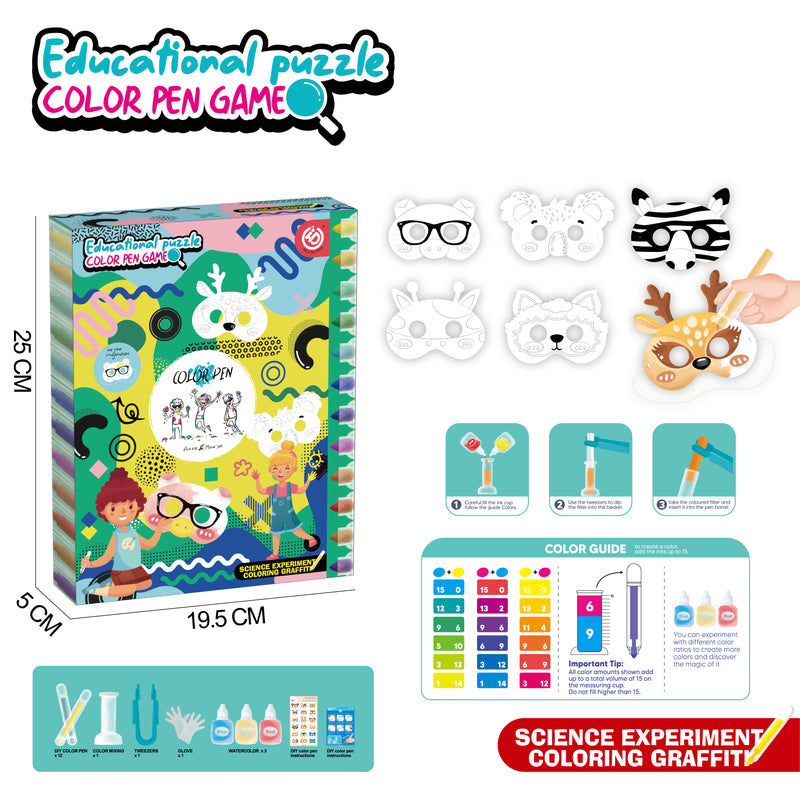 Set para pintar y armar 6 máscaras de animales