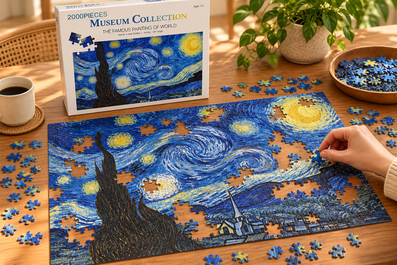 Rompecabezas Noche Estrellada – 2000 Piezas Van Goh