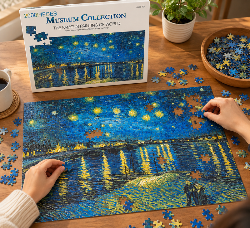 Puzzle Colección Museo – Noche sobre el Ródano – 2000 Piezas