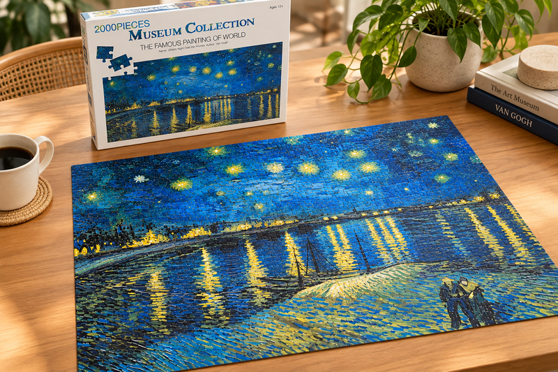 Puzzle Colección Museo – Noche sobre el Ródano – 2000 Piezas