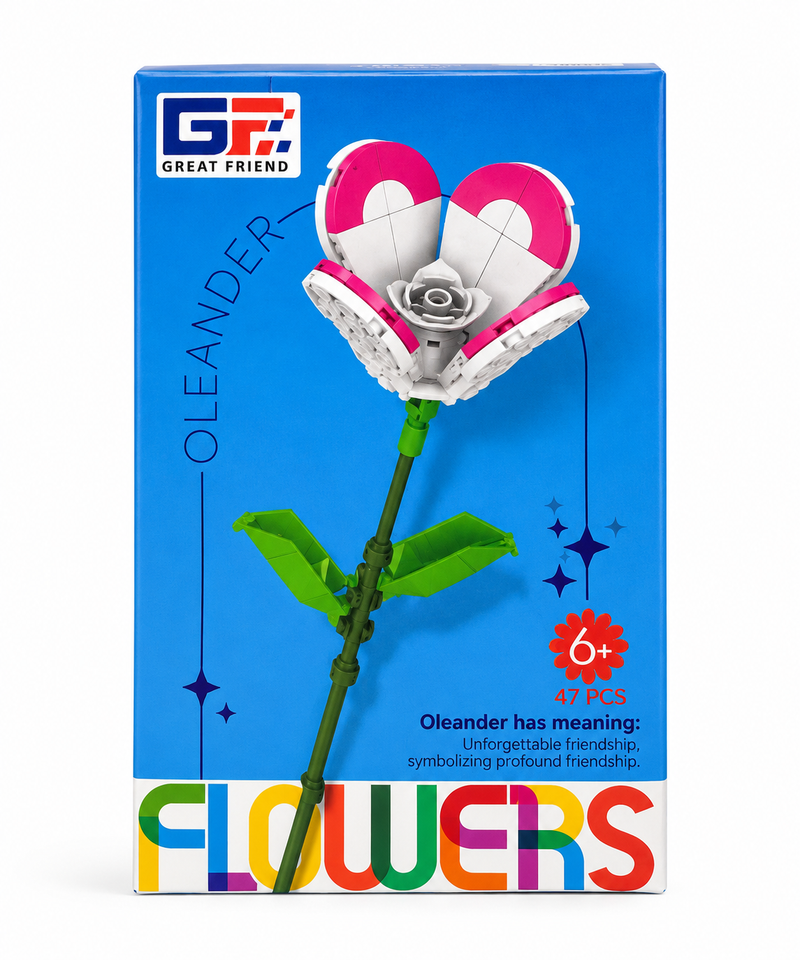 Varitas Flores bloques armables Flor de Laurel 47 piezas
