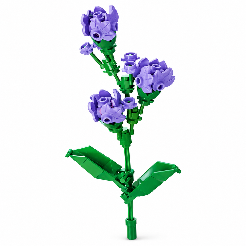 Varitas Flores bloques armables Violeta 49 piezas