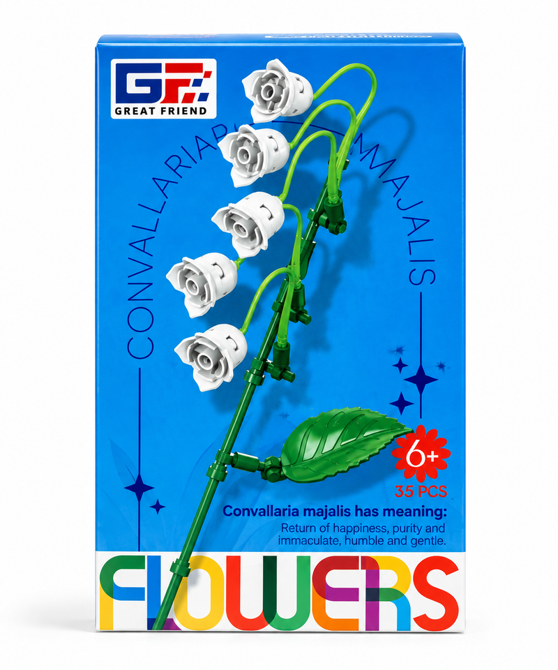 Varitas Flores bloques armables Flor Lirio del pájaro 35 piezas