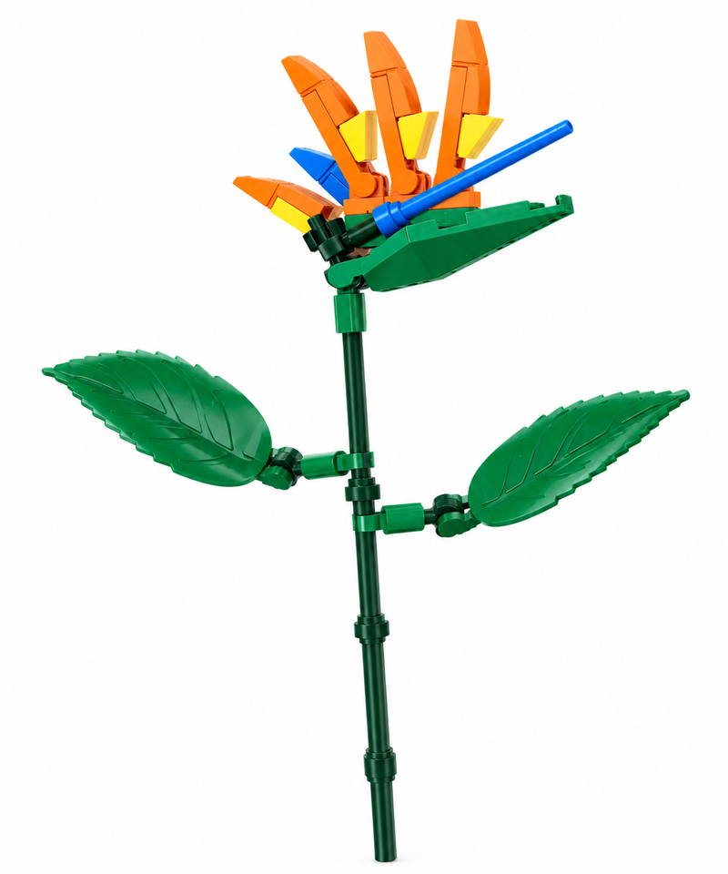 Varitas Flores bloques armables Flor Ave del Paraíso 41 piezas