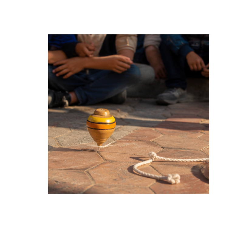Trompo de Madera N°3 Juegos Típicos