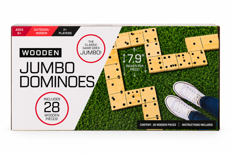 Dominó de Madera XL – 28 Piezas