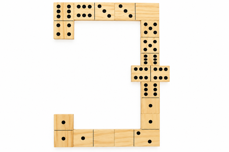 Dominó de Madera XL – 28 Piezas