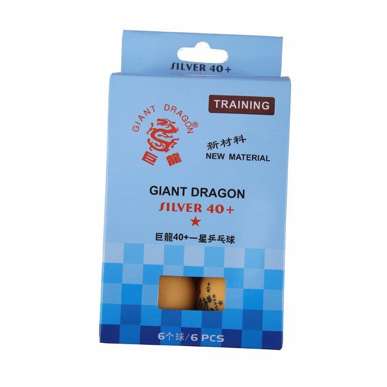 Pelotas De Ping Pong 1 Estrella Naranjo (6 Pelotas) Giant Dragon - Vadell cl