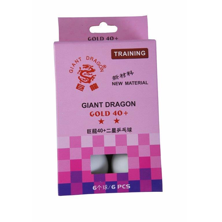 Pelotas De Ping Pong 2 Estrellas Blanco (6 Pelotas) Giant Dragon - Vadell cl