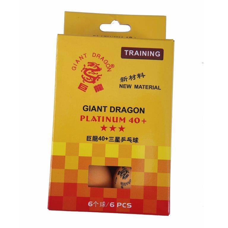 Pelotas De Ping Pong 3 Estrellas Naranjo (6 Pelotas) Giant Dragon - Vadell cl