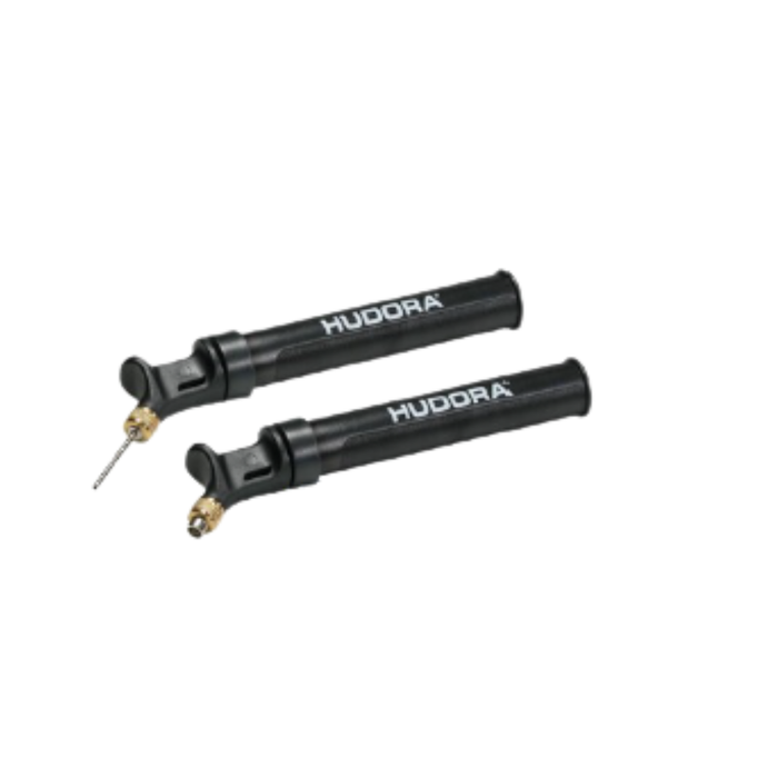 BOMBIN PARA BALON IN/OUT NEGRO HUDORA