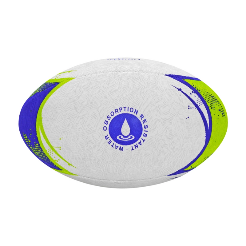 Balón Rugby Legea Color Drop N°5 Blanco - Verde - Vadell cl