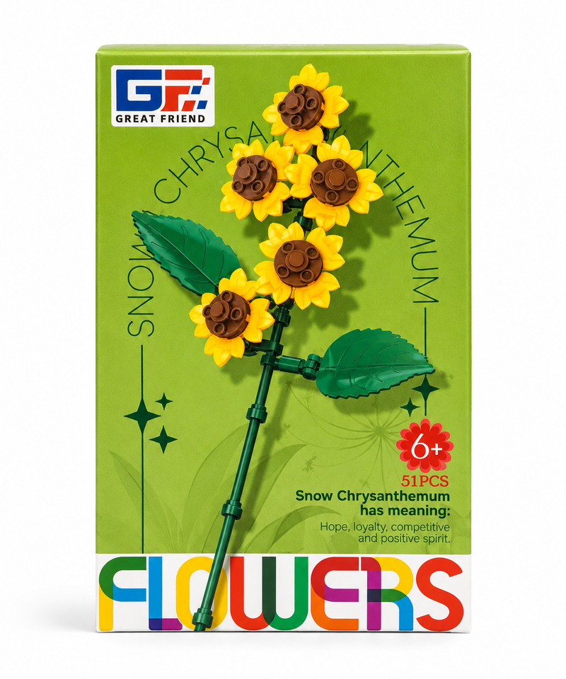 Varitas Flores bloques armables Girasol