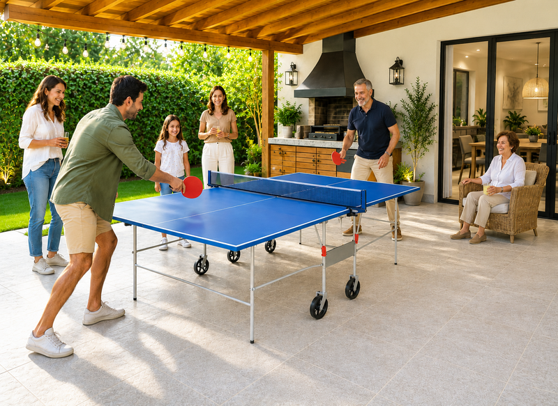 Mesa de Ping Pong Profesional con Frontón Vadell