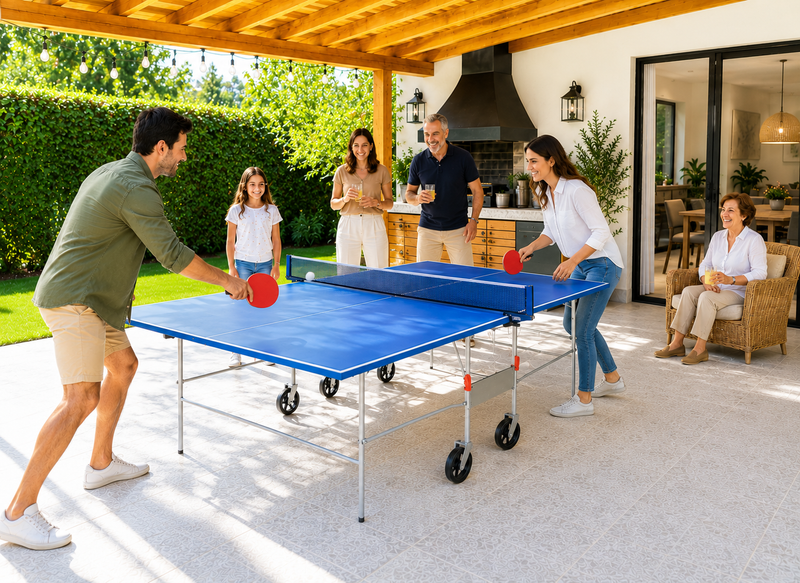 Mesa de Ping Pong Profesional con Frontón Vadell