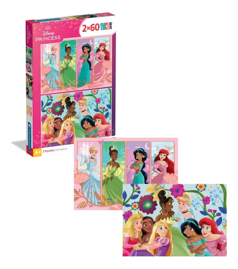 Puzzle Disney Princesas 2 x 60 Piezas