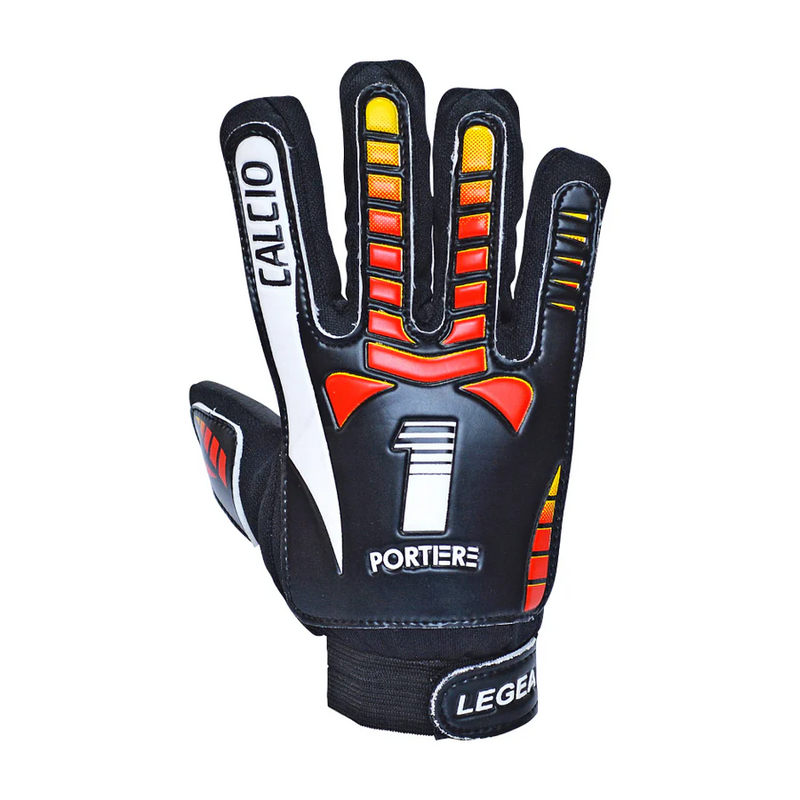Guante Arquero Legea Calcio Negro-Naranja 5