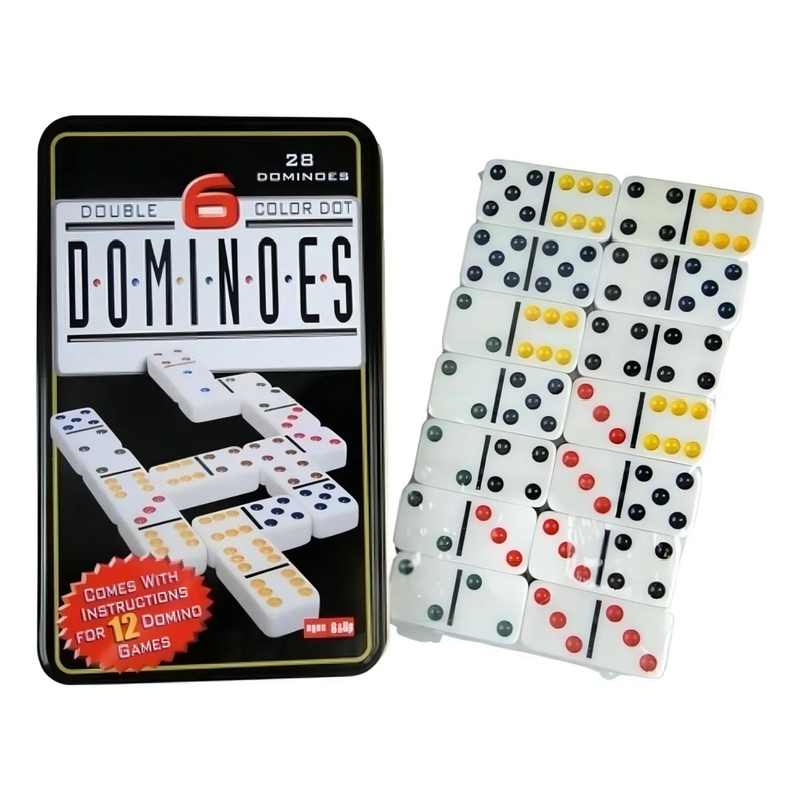 Dominó Doble 6 Premium En Caja Metálica - Vadell cl