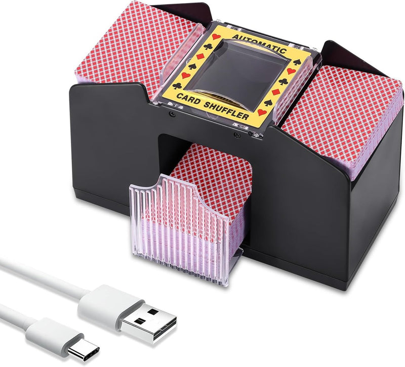 Barajador De Naipes 4 Barajas Con USB - Vadell cl